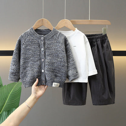 Set Tre Pezzi "Slate Grey" con Struttura in Fibra Adattiva