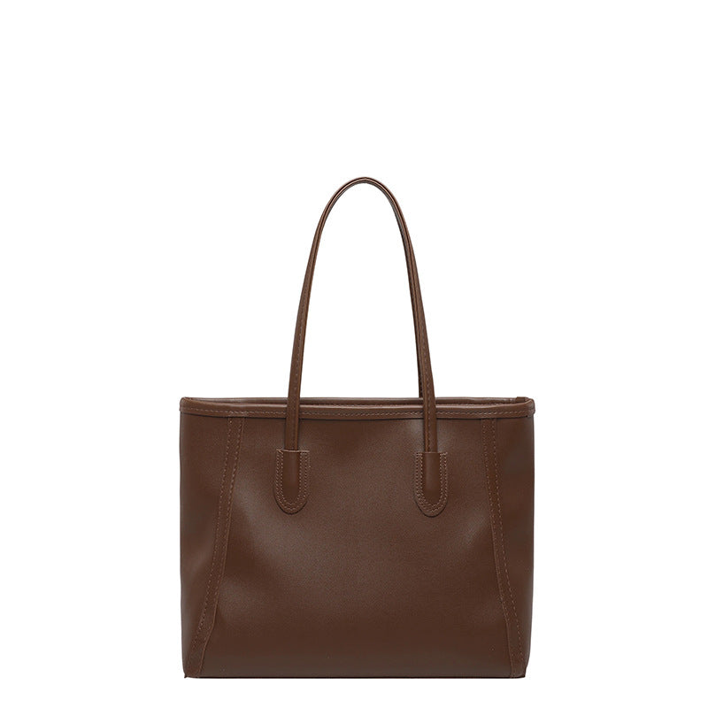 Borsa a Tracolla "Urban Minimalism" Horizontal Square con Doppia Tracolla e Chiusura Safe-Zip